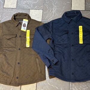 New lot/2 Dakine snap quilted Button-Up Shacket Jacket Mens S